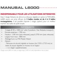 Pique-balles Manubal L6000 avec possibilité d'ajout de doigts supplémentaires