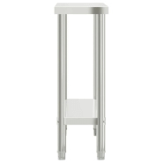 Vidaxl table de travail de cuisine 110x30x85 cm acier inoxydable 376452_4