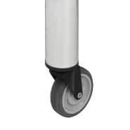 Vidaxl table de travail de cuisine avec roues 100x45x85 cm inox 51638_4