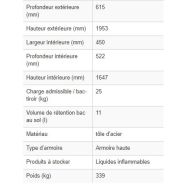 201529w - Armoire de sécurité coupe-feu 90 min, modèle W-66R-O One-Touch, avec 6 bacs-tiroirs_4