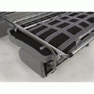 Canapé convertible CRÉPUSCULE - Matelas 120 cm Comfort Bultex® - Tweed gris clair - Ouverture EXPRESS_4