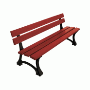 Banc d'extérieur MORA bois et acier_4