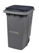 Conteneur Korok - 2 Roues - 340L - Polyéthylène haute densité avec Barre_4