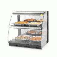 Vitrine de table chauffante quartz deux niveaux HENDI_4