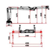 R 150 MS2 Grue auxiliaire - Bob Spa - Capacité de levage 150 kNm - Non repliable avec extensions hydrauliques_4