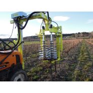 Prétailleuse Collard - Vignes larges 1 ou 2 rangs - Châssis LP ou AVR repliable - Modes d'ouverture au piquet_4