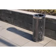 Aop230 - Poubelle publique mmcité 1 a.S. - Acier galvanisé - 3x70L_4