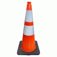 Cône de balisage lesté PVC - 700 / Orange/Noir_4