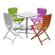 Chaise pliante CN06 - Mobikent - modèle ZAC CLASSIC pour bar et restaurant - en polypropylène fiberglass, traitée anti-UV_4