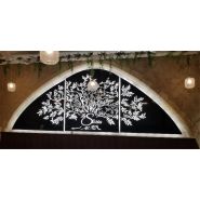 Enseigne lettres découpées  en pochoir Dibond lumineux rétroéclairé - Beige_4