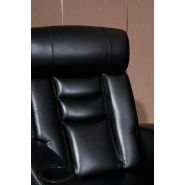 Fauteuil de cinéma en cuir - Linsen Seating - fixe avec style canapé et repose-pieds amovible_4