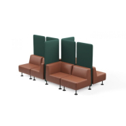 Siège modulaire moderne aux lignes géométriques simples - WALL IN - Configurations flexibles et finition personnalisable_4