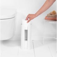 Distributeur de papier hygiénique Brabantia ReNew White - 3 rouleaux - Design minimaliste et hygiénique_4