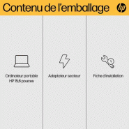 HP 15-fc0155nf AMD Ryzen¢ 5 7520U Ordinateur portable 39,6 cm (15.6