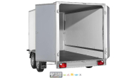 Remorque fourgon en bois SARIS - 2 essieux roues extérieures - PTAC : 2700 Kg - 356 X 169 X H180 CM - Reference -K1 256 150 1500 1_4
