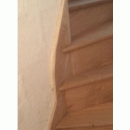 Escalier double quart tournant chêne massif   - menuitech_4