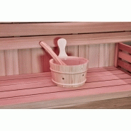 COMBI SAUNA HAMMAM BOREAL® SUBLIMATION ROUGE - 8 PLACES - 340*175*210_4