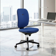 Siège de bureau Alaia haut dossier - Sokoa - Bleu, Contact permanent, Classique_4