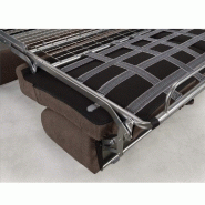 Canapé convertible Day Express - Mono assise - Matelas 14 cm polyuréthane - Taupe - Fabrication artisanale italienne_4