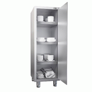 Armoire haute inox P 700 x H 1800 - 1 porte battante_4