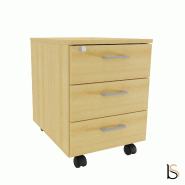 Caisson mobile 3 tiroirs - Quadrifoglio. - Hêtre_4