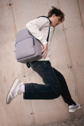 Sac à dos de travail recyclé matelassé - Kimood - Réf: KI0891 - Porte-ordinateur jusqu'à 15 pouces_4