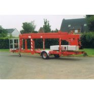 Nacelle tractable télescopique 180NWT - Thomas - Hauteur de travail 18 m - Capacité de levage 250 kg - Double bras avec JIB pivotant 130°_4