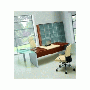 Bureau de direction ZETA X - Sous main cuir en option - Plateau bois 180/200 cm - QUADRIFOGLIO_4