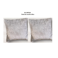 Canapé fixe 2 places ATTITUDE - Tissu chenillé gris argent - Design contemporain et confort optimal_4