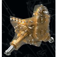 Cureuses de fossés et rigoleuses roto-trancheuses hydrauliques - dondi - vitesse 0.8 à 1.2 km/h_4