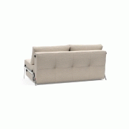 Canapé convertible design Innovation Living - Cubed 02 Alu 160x200 cm - Tissu Blida Sand Grey_4