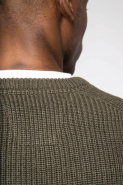 Pull écoresponsable homme à grosses mailles - Native Spirit - Réf: NS911 - Coton biologique et polyester recyclé_4