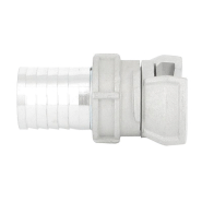 Demi-raccord symétrique avec verrou - DN 25 mm - Embout annelé Ø 30 mm - Alu_4