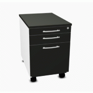 Caisson mobile pour dossiers suspendus - MDD - 3 tiroirs, Gris anthracite_4