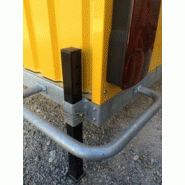 Roulotte de chantier baraques jaunes / stockage / 3.33 x 2.2 x 2.33m_4