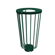 Corbeille publique Lofoten Vigipirate - ouverture latérale, acier peint, 100 litres - conforme aux dispositions réglementaires_4