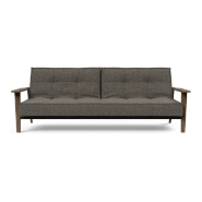 Innovation Living - Canapé-lit design Splitback Frej convertible 115*210 cm - Chêne fumé et tissu Flashtex Dark Grey_4