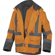 Parka HV 5 en 1 - Polyester Oxford enduit PU - Haute visibilité Classe 3 et 2 - Tarmac_4