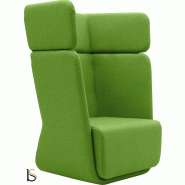 Fauteuil Softline Basket- 1 place - Feld vert 848, Haut_4
