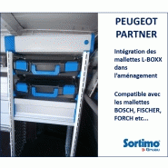 Solution d'aménagement en aluminium pour Peugeot Partner