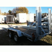 Remorque porte-engins Lider - 2 essieux - PTC 3500 kg - châssis tubulaire mécano-soudé galvanisé_4