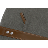 Sacoche en toile - Compartiment rembourré pour ordinateur portable 15'' et tablette 10'' - Bandoulière réglable et finitions en PU_4