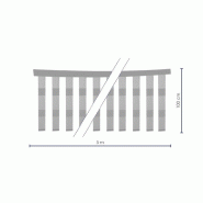 Bandeau de signalisation en tissu - Orange_4