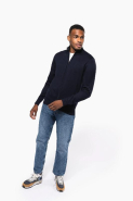 Cardigan zippé homme - Réf: K961 - Kariban - 50% coton / 50% acrylique - épais et confortable_4