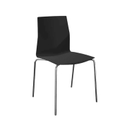 Chaise empilable Fourcast2® - dossier flexible en V - 8 couleurs - bois ou plastique - patins en téflon_4