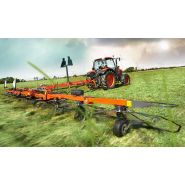Faneuses traînées TE6583T-TE8511T Kubota Europe - largeur de travail 8,30m à 11,00m - boîtiers à bain d'huile sans entretien_4