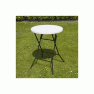 Mange-debout pliant 110x80 - housse stretch sable - intérieur/extérieur - usage professionnel_4