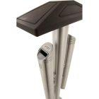 Cendrier sur pied double capacité en aluminium - haute qualité avec protection-pluie et clé triangle_4