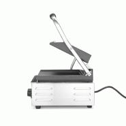 Grill de contact modèle simple complètement rainuré 220x230mm HENDI_4
