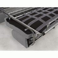 CANAPÉ LIT COMPACT 3-4 PLACES RISTRETTO 160CM MATELAS 16CM  EXPRESS - TISSU GRIS CLAIR_4